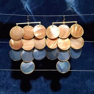 Anthropologie mother of pearl earrings